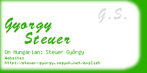 gyorgy steuer business card